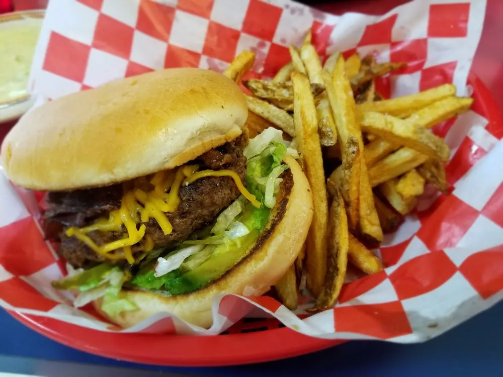 Classic Burger and Fries
