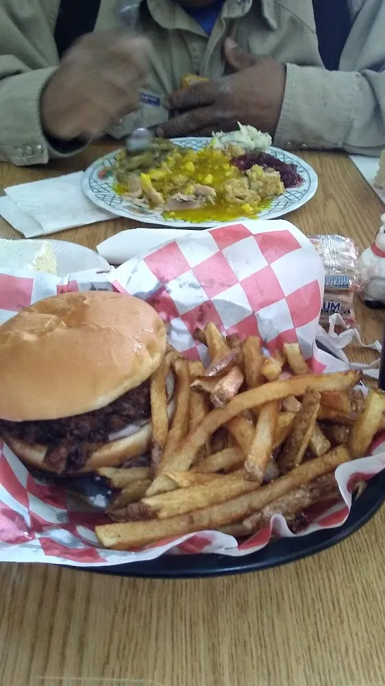 Hamburger and Fries
